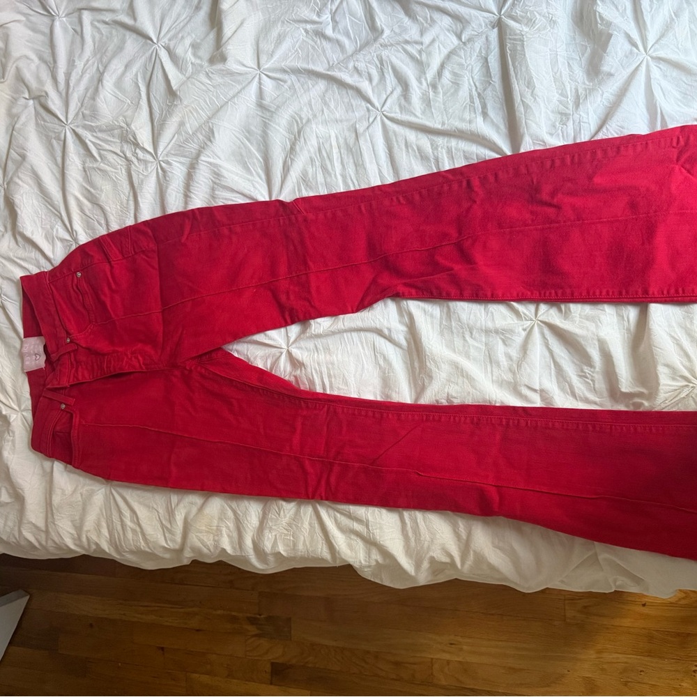 Revice red bootcut jeans!
